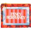 ban.do Travel Bags Carryall Trio, Cotton Bag Set, Zipper Pouch Set, 3 Zip Pouches for Pencils, Toiletries, or Accessories (Fancy Shmancy)