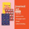 ban.do Rough Draft Notebook Journal Set of 3, Soft Cover Stitch Notebooks with 32 Lined Pages Each, Assorted (Fall 24)