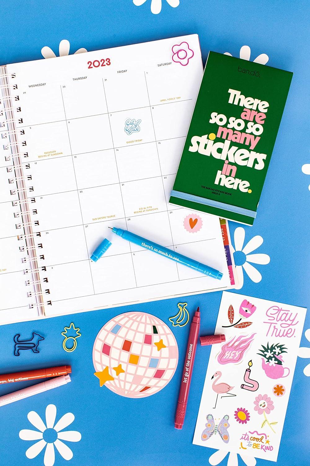 image:imagebando Issues 8 and 9 Sticker Books Bundle Colorful and Motivational Sticker Packs with Aesthetic Stickers for Scrapbooking Planners and Journals