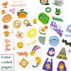 ban.do Issues 8 and 9 Sticker Books Bundle, Colorful and Motivational Sticker Packs with Aesthetic Stickers for Scrapbooking, Planners, and Journals