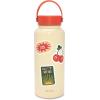ban.do Large Water Bottle with Waterproof Sticker Pack, Stainless Steel Double Wall Tumbler, 33 Oz Insulated Metal Water Bottle, Day by Day