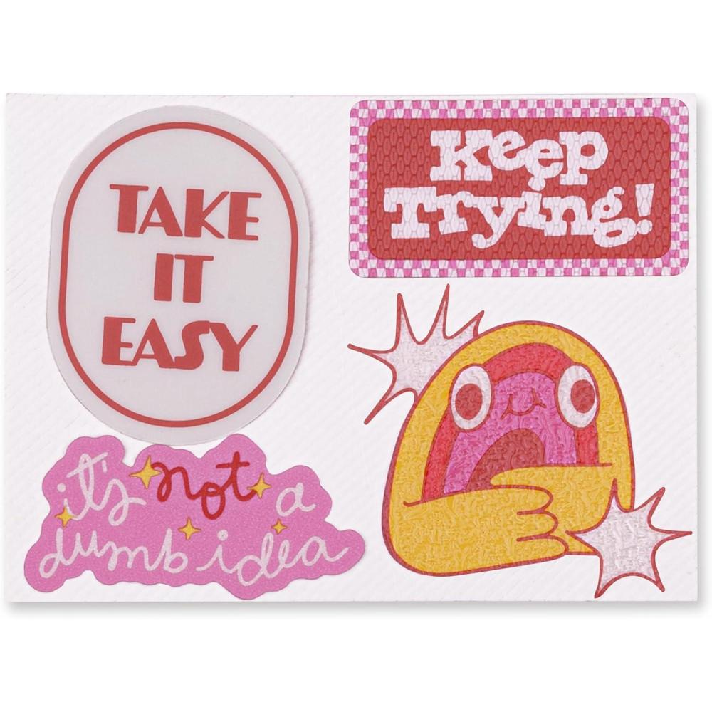 image:imagebando Jumbo Sensory Sticker Pack Big Vinyl Stickers 4 tTextured Cool Stickers Colorful Laptop and Water Bottle Stickers Assorted
