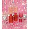ban.do Cocktail Measuring Jigger, Double Jigger Shot Glass, 1/2 and 1 Shot Measuring Cup, Pink Glass Bar Tool, Tipsy Turvy