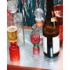 ban.do Cocktail Measuring Jigger, Double Jigger Shot Glass, 1/2 and 1 Shot Measuring Cup, Pink Glass Bar Tool, Tipsy Turvy