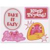 ban.do Jumbo Sensory Sticker Pack, Big Vinyl Stickers, 4 tTextured Cool Stickers, Colorful Laptop and Water Bottle Stickers, Assorted
