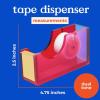 ban.do Cute Acrylic Tape Dispenser, Fun/Unique/Colorful Desk Accessories for Work/Office, Colorblock