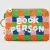 ban.do Beaded Zipper Pouch, Small Zip Pouch for Coins and Trinkets (Book Person)