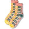 ban.do Non Slip Socks, Fuzzy Socks for Women One Size Fits Most, Crew Socks with Grippers (Plaid)