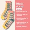 ban.do Non Slip Socks, Fuzzy Socks for Women One Size Fits Most, Crew Socks with Grippers (Plaid)