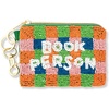 ban.do Beaded Zipper Pouch, Small Zip Pouch for Coins and Trinkets (Book Person)